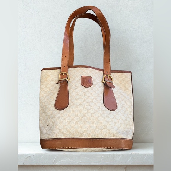 Celine Handbags - Celine | Vintage Macadam Canvas Tote